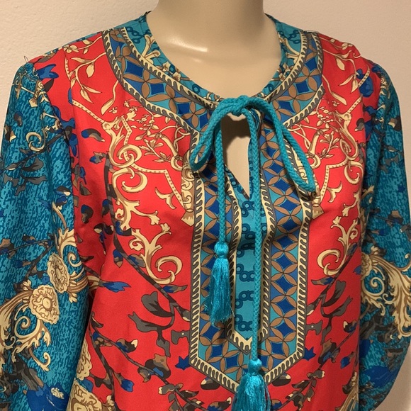 Bohemian tribal print mini dress - Picture 4 of 12